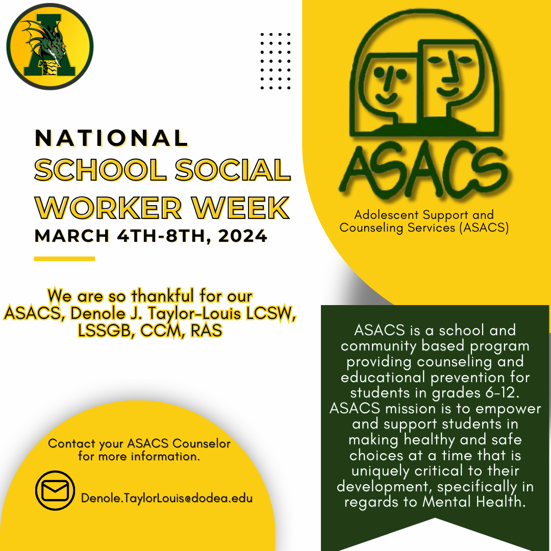 National School Social Worker Week Alconbury Middle High School DoDEA
